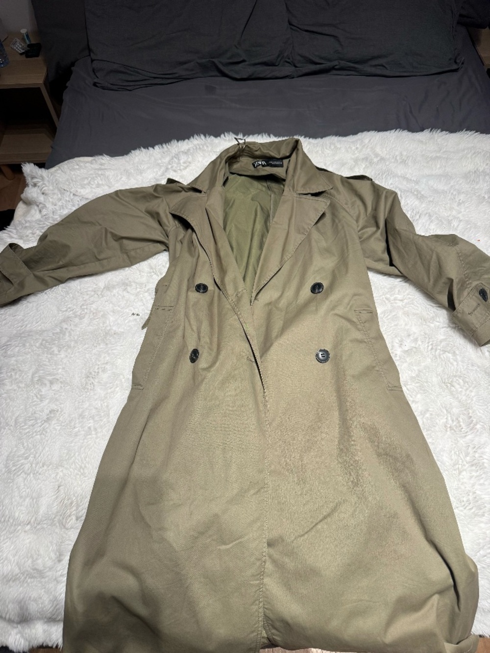 Zara Khaki Trench Coat